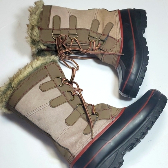 KHOMBU WINTER BOOTS SIZE 6 VERY GOOD CONDITION VERY WORN - Picture 3 of 17